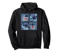 Disney Lilo & Stitch Moods Silly Faces Boxed Up Logo Pullover Hoodie