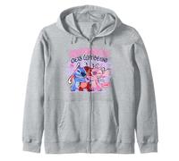Disney Lilo & Stitch Nobody Gets Left Behing Sketch Big Logo Kapuzenjacke
