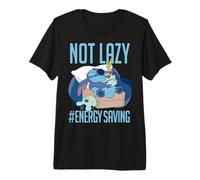 Disney Lilo & Stitch Not Lazy #Energy Saving Portrait Premium T-Shirt
