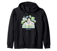 Disney Lilo & Stitch Not Today I'm Busy Neon Retro Big Logo Kapuzenjacke