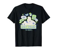 Disney Lilo & Stitch Not Today I'm Busy Neon Retro Big Logo T-Shirt