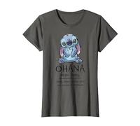 Disney Lilo & Stitch Ohana Bedeutet Familie T-Shirt, Damen, Anthrazit, S