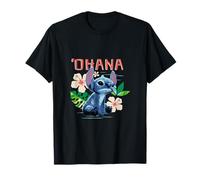 Disney Lilo & Stitch Ohana Sitting Stitch Cute Logo T-Shirt