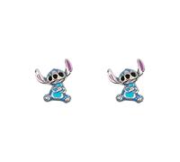Disney Lilo & Stitch Ohrstecker Sterling-Silber Emaille Blau E906250RRHL.PH, Einheitsgröße, Sterling Silber, Kein Edelstein