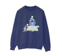 Disney - "Lilo & Stitch Reading A Book" Sweatshirt für Damen (Marineblau) 2XL