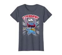 Disney Lilo & Stitch Rockstar T-Shirt, Damen, Blau Meliert, S