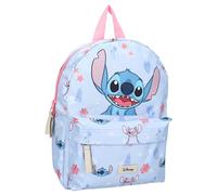 Disney Lilo & Stitch Rucksack Forest Friends Rucksack für Kinder | Schule | Kindergarten Farbe Hellblau Größe 31 x 23 x 8 cm, Hellblau Und Rosa, Einheitsgröße