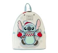 Disney Lilo & Stitch - Stitch Holiday Snow Angel Glitter Mini Rucksack, Weiss/opulenter Garten, Einheitsgröße, Mini-Rucksack