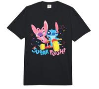 Disney Lilo & Stitch Sugar Rush Angel Stitch Ride Chest Logo Comfort Colors Adult Heavyweight T-shirt