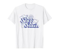 Disney Lilo & Stitch Sun Sea & Stitch Vintage Big Chest Logo T-Shirt