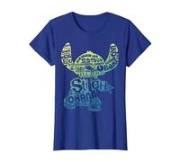 Disney Lilo & Stitch Textfüllung Stich Silhouette T-Shirt