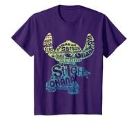Disney Lilo & Stitch Textfüllung Stich Silhouette T-Shirt
