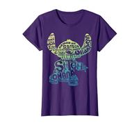 Disney Lilo & Stitch Textfüllung Stich Silhouette T-Shirt