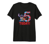Disney Lilo & Stitch Tropical Birthday 5 Years Old Today Premium T-Shirt