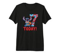 Disney Lilo & Stitch Tropical Birthday 7 Years Old Today Premium T-Shirt