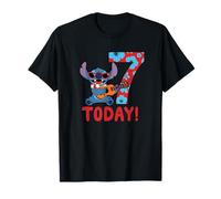 Disney Lilo & Stitch Tropical Birthday 7 Years Old Today T-Shirt
