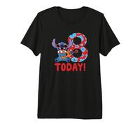 Disney Lilo & Stitch Tropical Birthday 8 Years Old Today Premium T-Shirt