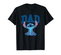 Disney Lilo & Stitch Vintage Dad Cool Stitch Collegiate Logo T-Shirt