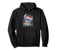 Disney Lilo & Stitch Weihnachten Tangled Lights Portrait Pullover Hoodie