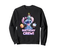 Disney Lilo & Stitch with Scrump Big Shiny Birthday Crew Sweatshirt, Unisex für Erwachsene, Schwarz, XXL