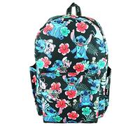 Disney Lilo & Stitch Wondapop 16 Zoll Deluxe Rucksack mit Laptopfach, Schwarz, Large, Lässiger Tagesrucksack