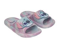 Disney Lilo und Stitch Badeschuhe für Mädchen, Badelatschen, Hellblau, Zehentrenner, Badeschlappen, super soft leicht (Rosa-Blau, EU Schuhgrößensystem, Grundschulkind, Numerisch (von/bis), M, 30, 31)