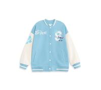 Disney Lilo und Stitch Blaue Bomberjacke für Mädchen | Streetwear-Unijacke mit Stichgrafiken | Langarm-Freizeitkleidung | Niedliche Cartoon-Kleidung für Kinder | Stitch Merch - 10-11 Jahre