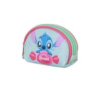 Disney Geldbörse Lilo und Stitch Candy-Casual Oval Blau 12 x 9 cm