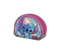 Disney Lilo und Stitch Cosmic-Casual Oval Münzbörse, Silber, 12 x 9 cm