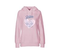 Disney Lilo und Stitch Damen Pullover und Hoodie, Rosa und Blau, Größe S bis L, Hoody, Sweatshirt, Teenager (DE/NL/SE/PL, Alphanumerisch, L, Regular, Regular, Rosa)