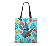 Disney Lilo und Stitch Guitar-FAN Shopping Einkaufstasche, Grün, 33 x 40 cm
