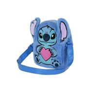 Disney Lilo und Stitch Heart-Action Plush Umhängetasche, Blau