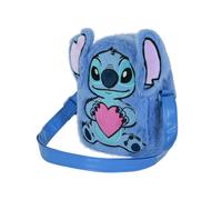 Disney Lilo und Stitch Heart-Quadratische Plush Umhängetasche, Blau
