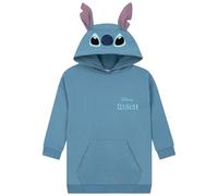 Disney Lilo Und Stitch Hoodie, Langer Kinder Hoodie, Stitch Pullover Mit 3D-Ohren, Baumwoll Mädchenkleidung, Blau 158
