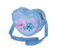 Disney Lilo und Stitch Jolly-Casual Herz Umhängetasche, Blau, 21 x 15,5 cm