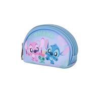 Disney Geldbörse Lilo und Stitch Jolly-Casual Oval, Blau, 12 x 9 cm