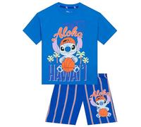 Disney Lilo Und Stitch Jungen Schlafanzug, Kurzarm Set Pyjama Kinder Sommer, Schlafanzug Kinder Jungen Shorts 134