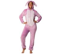 Disney Lilo und Stitch Onesie Damen, Onesie Angel, Schlafanzug Einteiler für Frauen, Rosa S