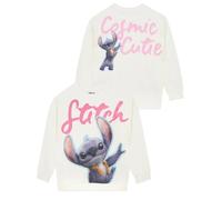 Disney Lilo Und Stitch Pullover Mädchen, Stitch Kleidung, Baumwolle Sweatshirt Kinder Mädchen, Langarm Pullover Kinder, Elfenbein 134