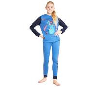 Disney Lilo und Stitch Schlafanzug Mädchen lang - Kinder Pyjama Mädchen von 6-14 Jahren im zweiteiligen Set (Blau, 13-14 Jahre)