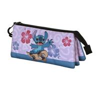 Disney Lilo und Stitch Skate-Dreifach Federmäppchen, Lila, 23 x 11 cm