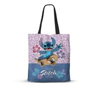 Disney Lilo und Stitch Skate-FAN Shopping Einkaufstasche, Lila, 33 x 40 cm