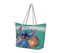 Disney Lilo und Stitch Tropic-Soleil Strandtasche, Blau, 52 x 37 cm