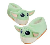 Disney Lilo und Stitch und Yoda 3D Hausschuhe Kinder - Barfuss Hausschuhe Kinder in verschiedenen Größen (Grün Baby Yooda, 28-29 EU)