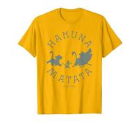 Disney Lion King Hakuna Matata Pride Camp T-Shirt, Herren, Leuchtendes Gold, 3XL