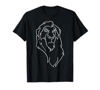 Disney Lion King Scar Line Art Graphic T-Shirt T-Shirt