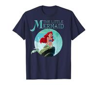 Disney Little Mermaid Ariel Splash Rock Graphic T-Shirt T-Shirt, Herren, Marineblau, 5XL