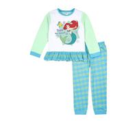 Disney Little Mermaid Schlafanzug für Mädchen, Arielle, mit Rüschen-Taille, Meerjungfrau-Kostüm für Kinder, offizielles Geschenk, grün, 2-3 Years