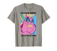 Disney Little Mermaid Ursula My Face When I Have To Be Nice T-Shirt