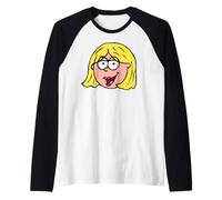 Disney Lizzie McGuire Cartoon Lizzie Iconic Big Face Logo Raglan